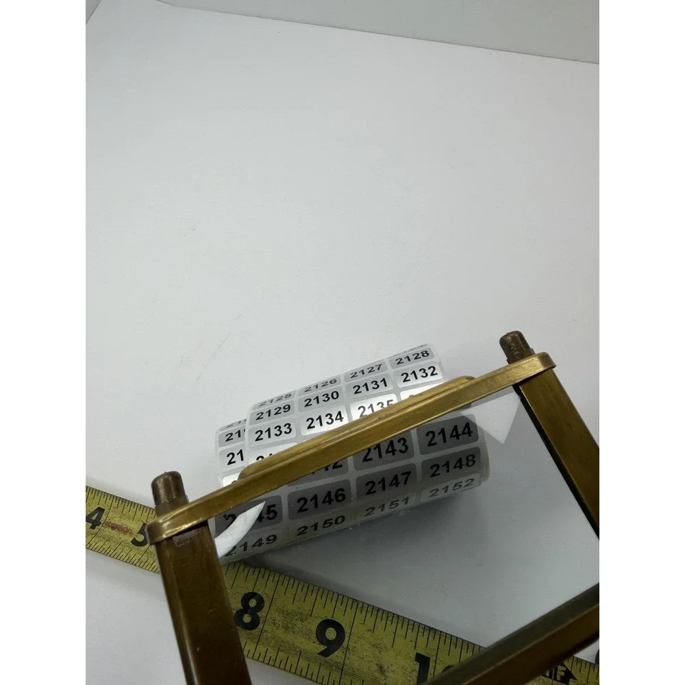 Brass Rectangular Magnifier with Wooden Handle & Nautical Brass Inlay